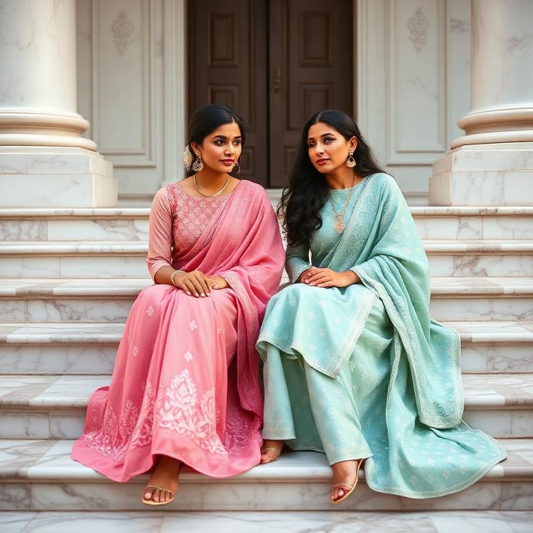 Karivya chikankari look